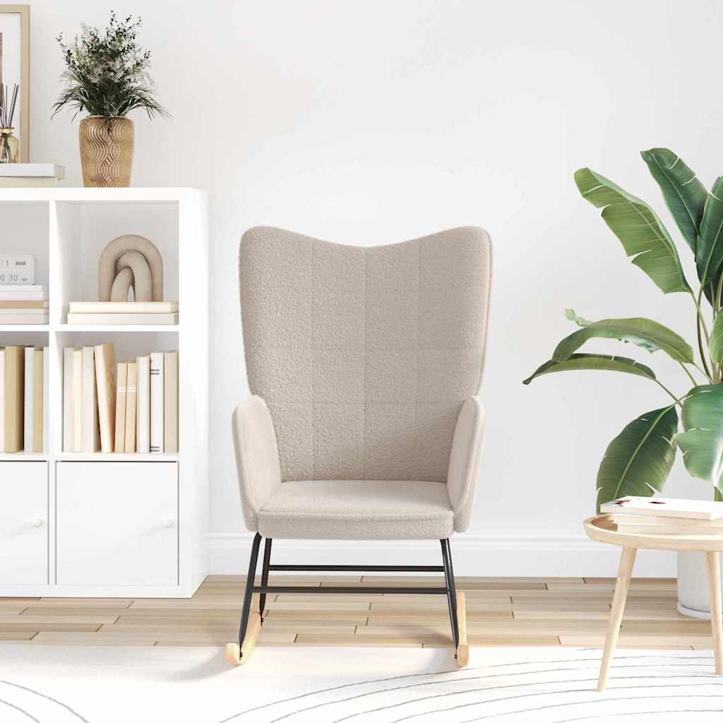 Fåtölj Ljusgrå 61 x 78 x 98 cm tyg