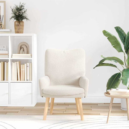 Fåtölj Kräm 63 x 67 x 94 cm tyg