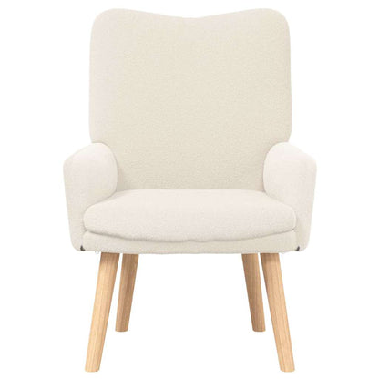 Fåtölj Kräm 63 x 67 x 94 cm tyg