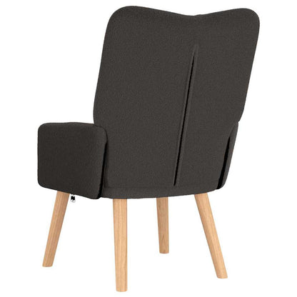 Avkopplande stol Mörkgrå 63 x 67 x 94 cm tyg