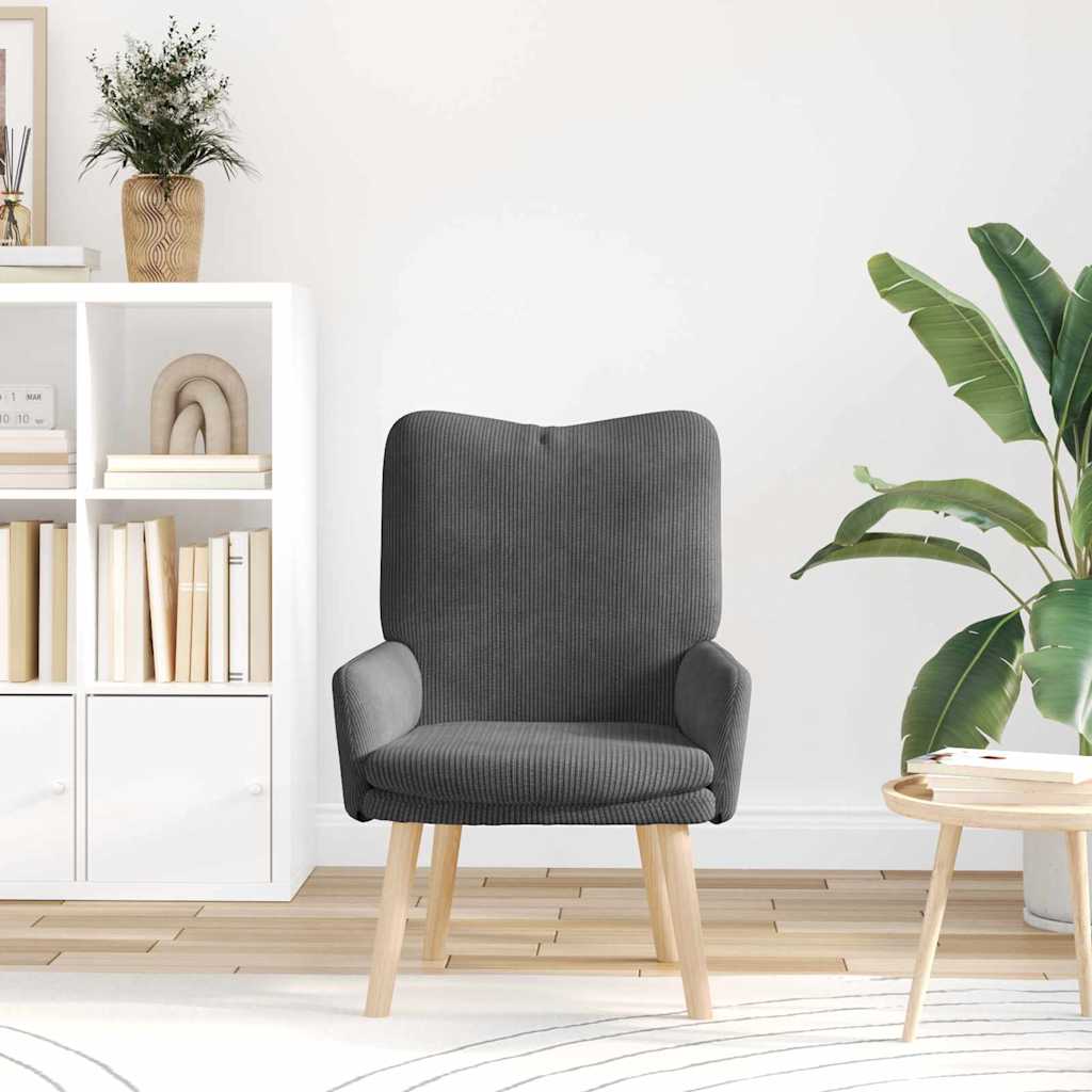 Avkopplande stol Mörkgrå 63 x 67 x 94 cm tyg