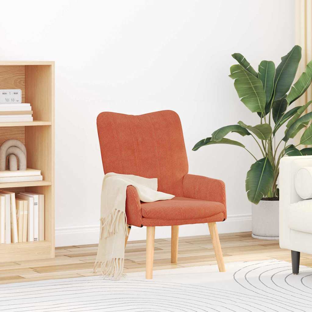 Fåtölj Röd orange 63 x 67 x 94 cm tyg