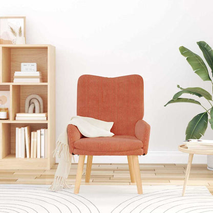 Fåtölj Röd orange 63 x 67 x 94 cm tyg