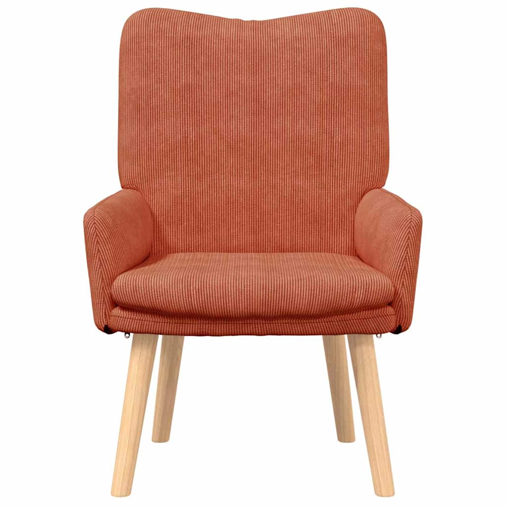 Fåtölj Röd orange 63 x 67 x 94 cm tyg