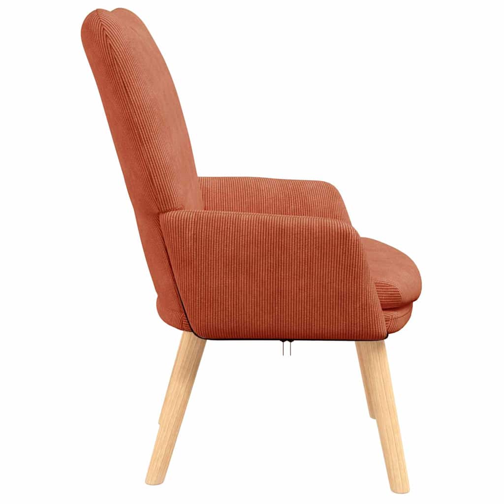 Fåtölj Röd orange 63 x 67 x 94 cm tyg