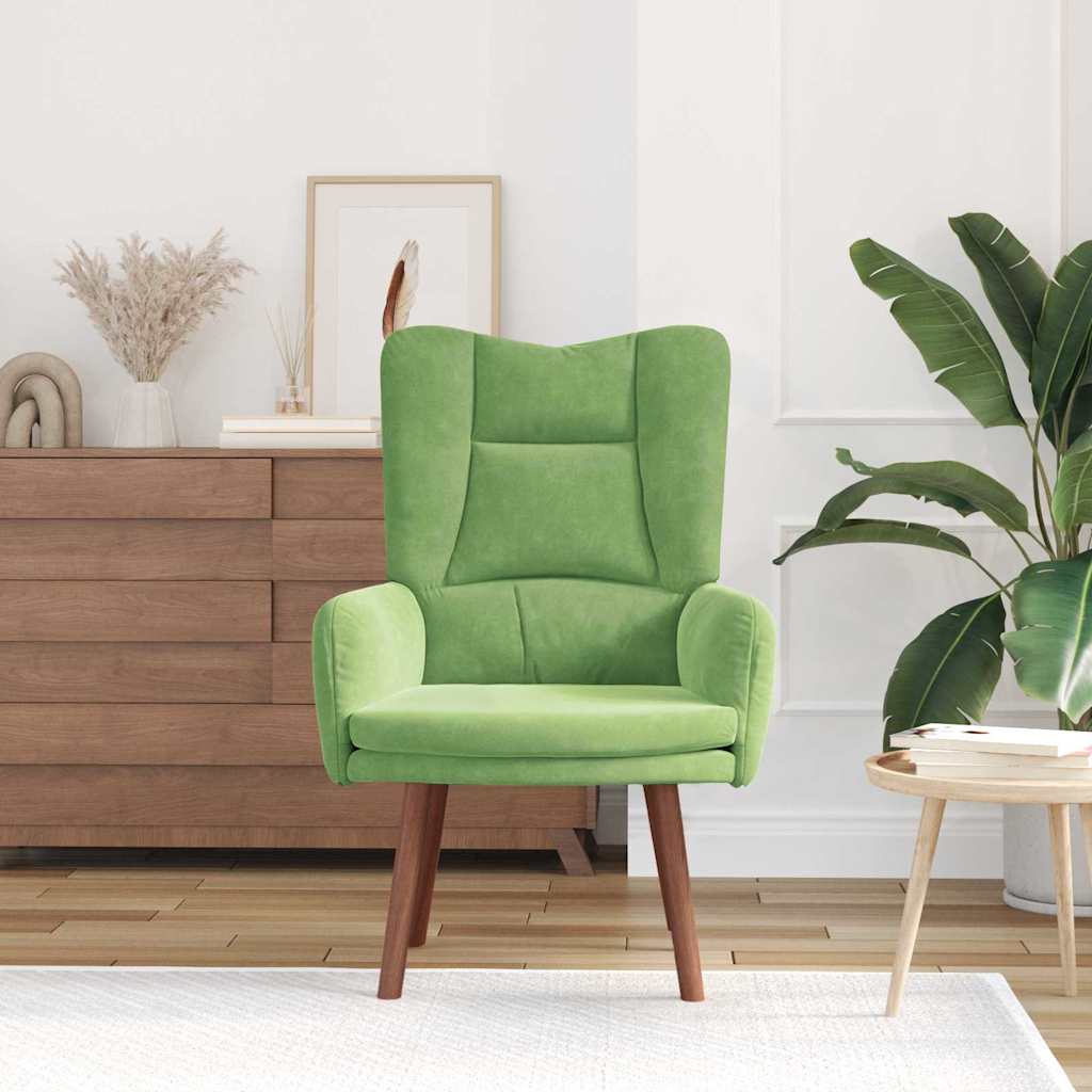 Fåtölj Grön Ljusgrön 63 x 67 x 94 cm Sammet