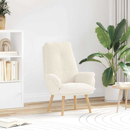 Avkopplande stol Kräm 69 x 74 x 93 cm tyg