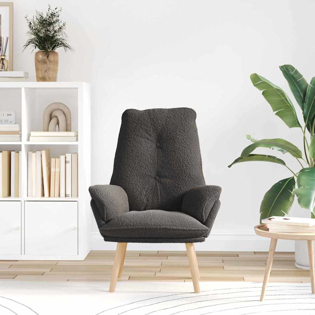 Fåtölj Mörkgrå 69 x 74 x 93 cm tyg