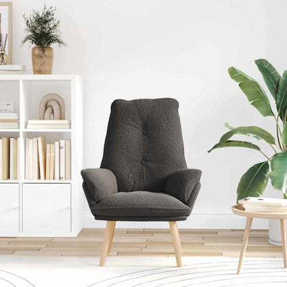 Fåtölj Mörkgrå 69 x 74 x 93 cm tyg