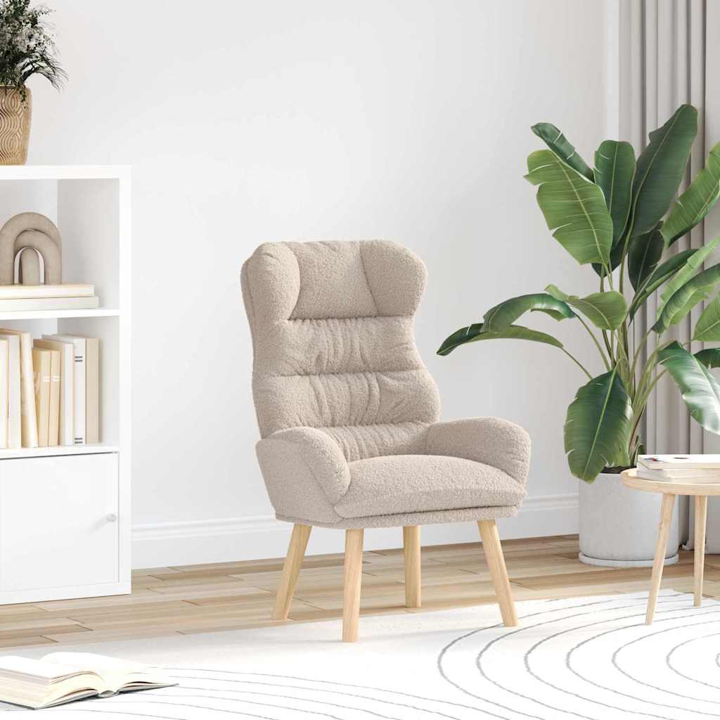 Avkopplande stol Ljusgrå 69 x 74 x 93 cm tyg