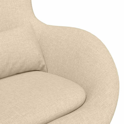 Fåtölj Kräm Äggfåtölj 63 x 73 x 90 cm tyg