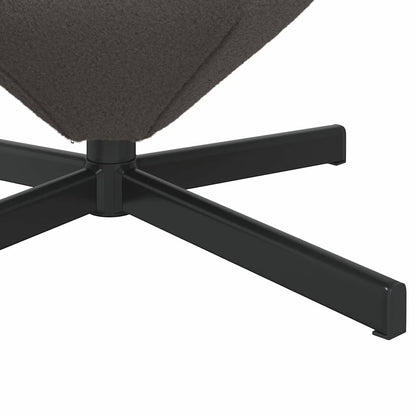 Fåtölj Grå Äggfåtölj Mörkgrå 63 x 73 x 90 cm Krälsig Ull-liknande Tyg