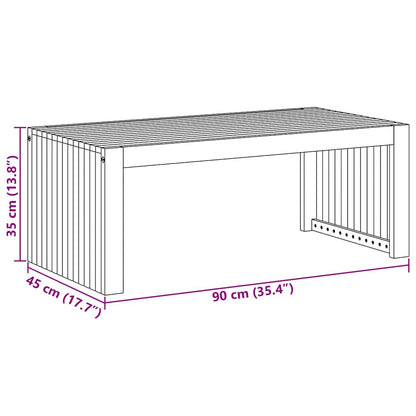 Soffbord Brun 90 x 45 x 35 cm massivt akacia