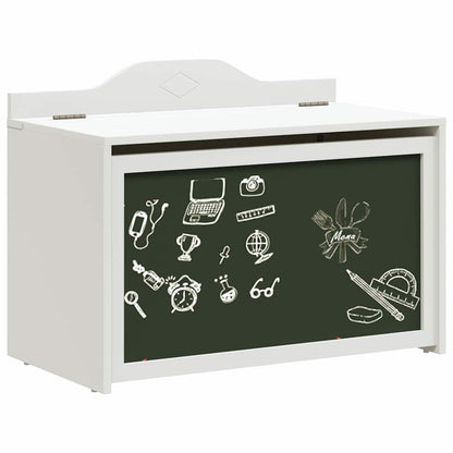 Förvaringsbänk Leklåda med lagring Vit 73 x 33 x 55 cm