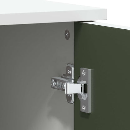 Skåp Vit Kritskåp med hylla med lagring med dörr