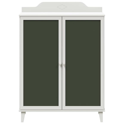 Skåp Vit Kritskåp med hylla med lagring med dörr