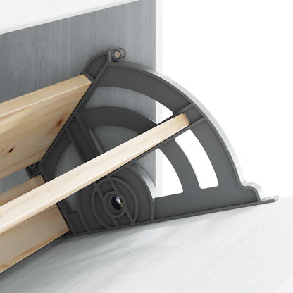 Skoskåp med låda ASKIM Vit 85 x 35 x 108 cm Massivt tallträ