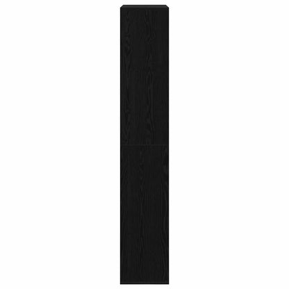 Hyllsystem 2 pcs Svart ek 100 x 33 x 187.5 cm Konstruerat trä