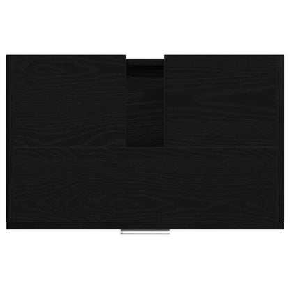 Badrumsunderskåp Svart Ek 59 x 37 x 59 cm