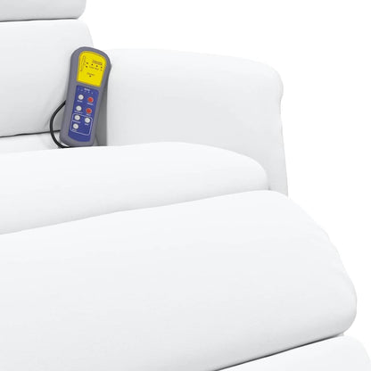 Fåtölj Vit Massagefåtölj 71 x 98 x 106 cm Konstläder