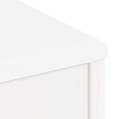 Skåp Vit 4 st "ODDA" 40x24x79 cm massiv Trä furu