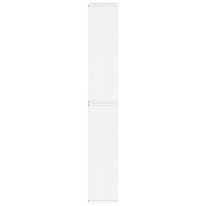 Skåp Vit 6 st "ODDA" 40x24x79 cm massivt Trä furu