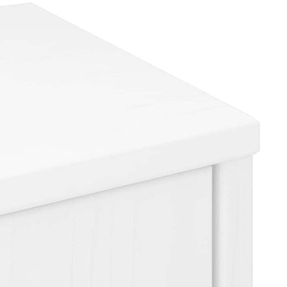 Skåp Vit 6 st "ODDA" 40x24x79 cm massivt Trä furu