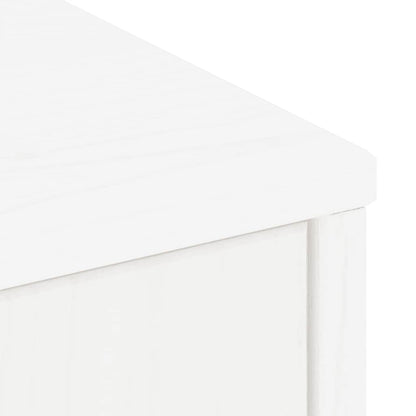 Skåp Vit 5 st "ODDA" 40x24x79 cm massivt Trä furu