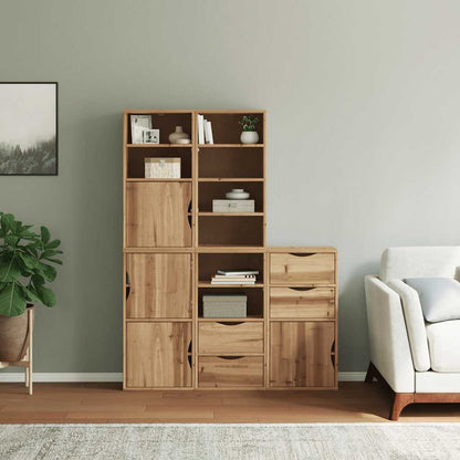 Skåp Trä 5 st "ODDA" 40x24x79 cm massivt Trä furu