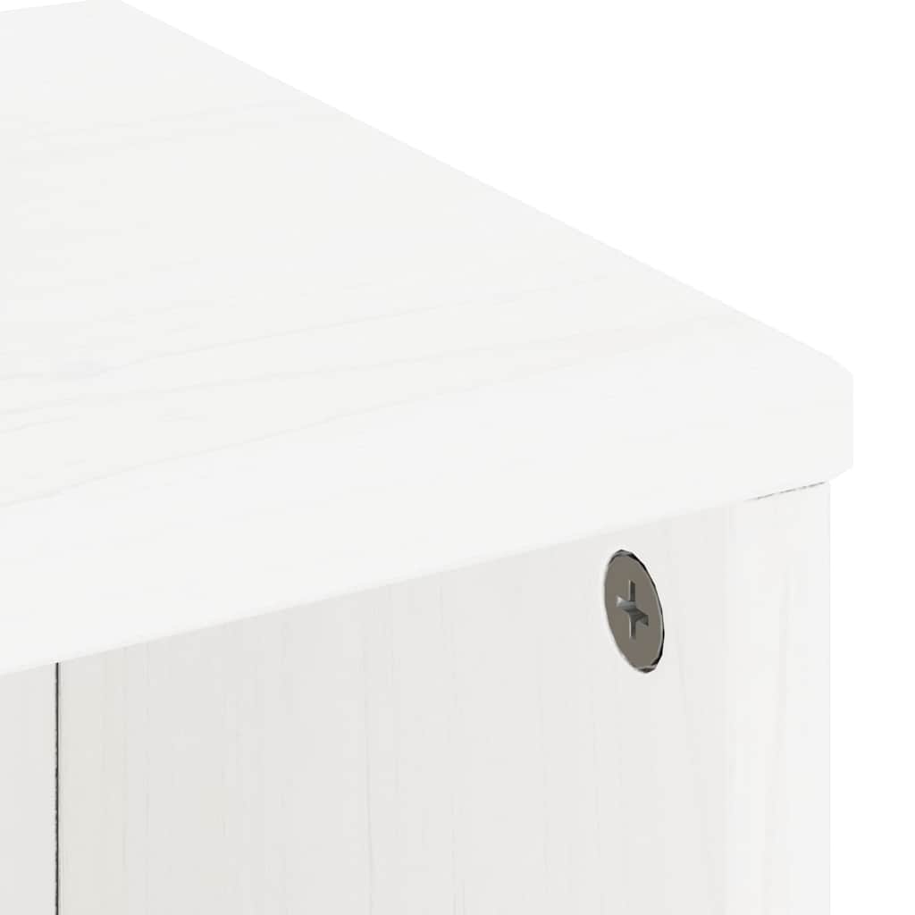 Skåp Vit 5 st "ODDA" 40x24x79 cm massivt Trä furu