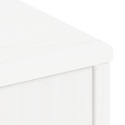 Skåp Vit 5 st "ODDA" 40x24x79 cm massivt Trä furu