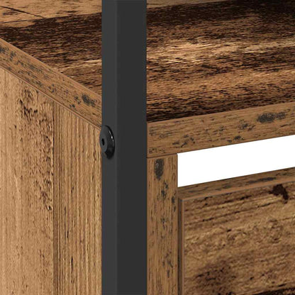 Skoförvaringsskåp Gammalt trä 100 x 34 x 112 cm Konstruerat trä