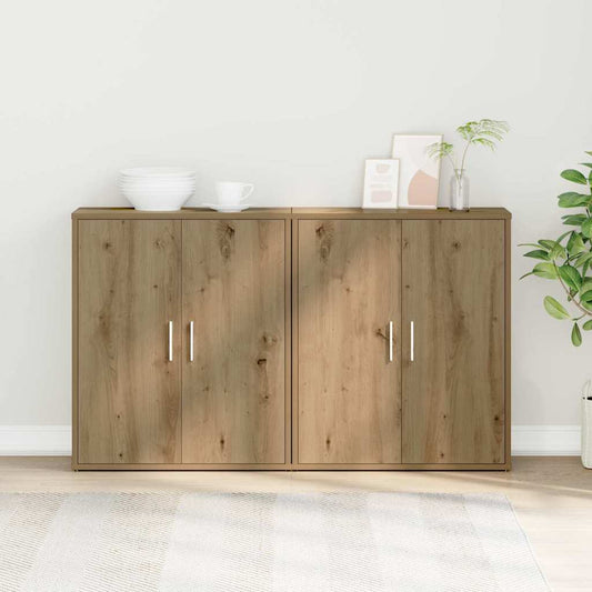 Skåp 2 pcs artisan ek 60 x 31 x 70 cm Konstruerat trä