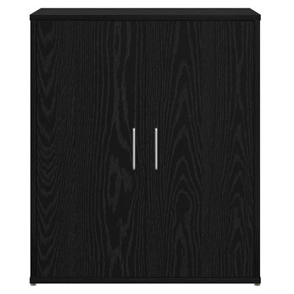 Skåp 2 pcs Svart ek 60 x 31 x 70 cm Konstruerat trä