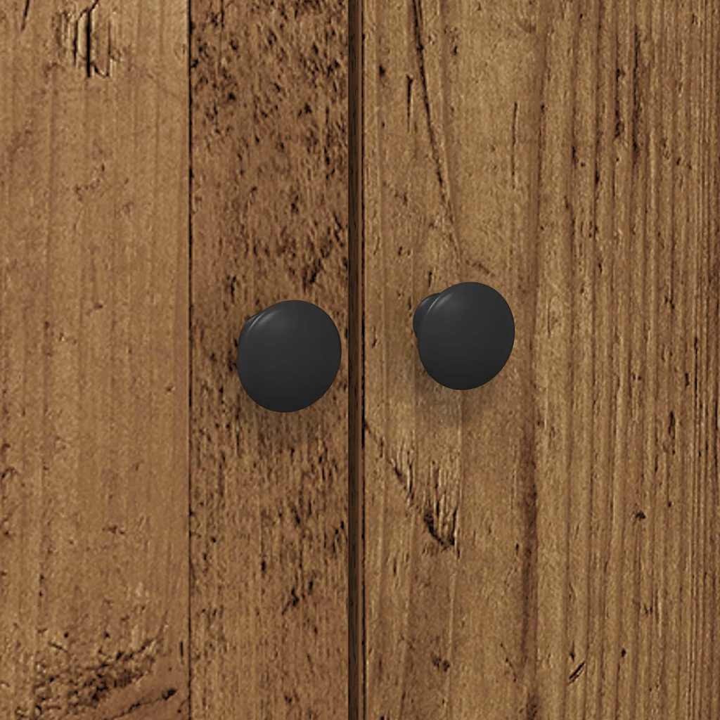 Köksskåp med hylla Gammalt trä 60 x 50 x 180 cm Konstruerat trä