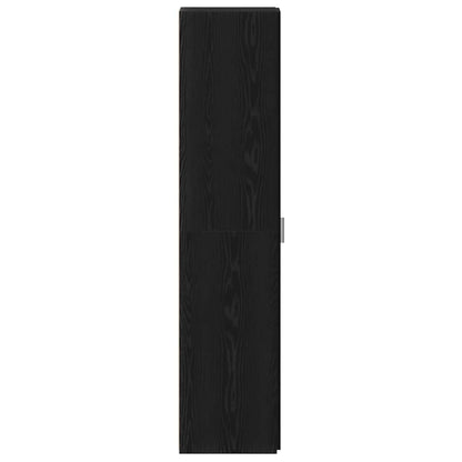 Skåp Svart ek 30 x 42.5 x 185 cm Konstruerat trä