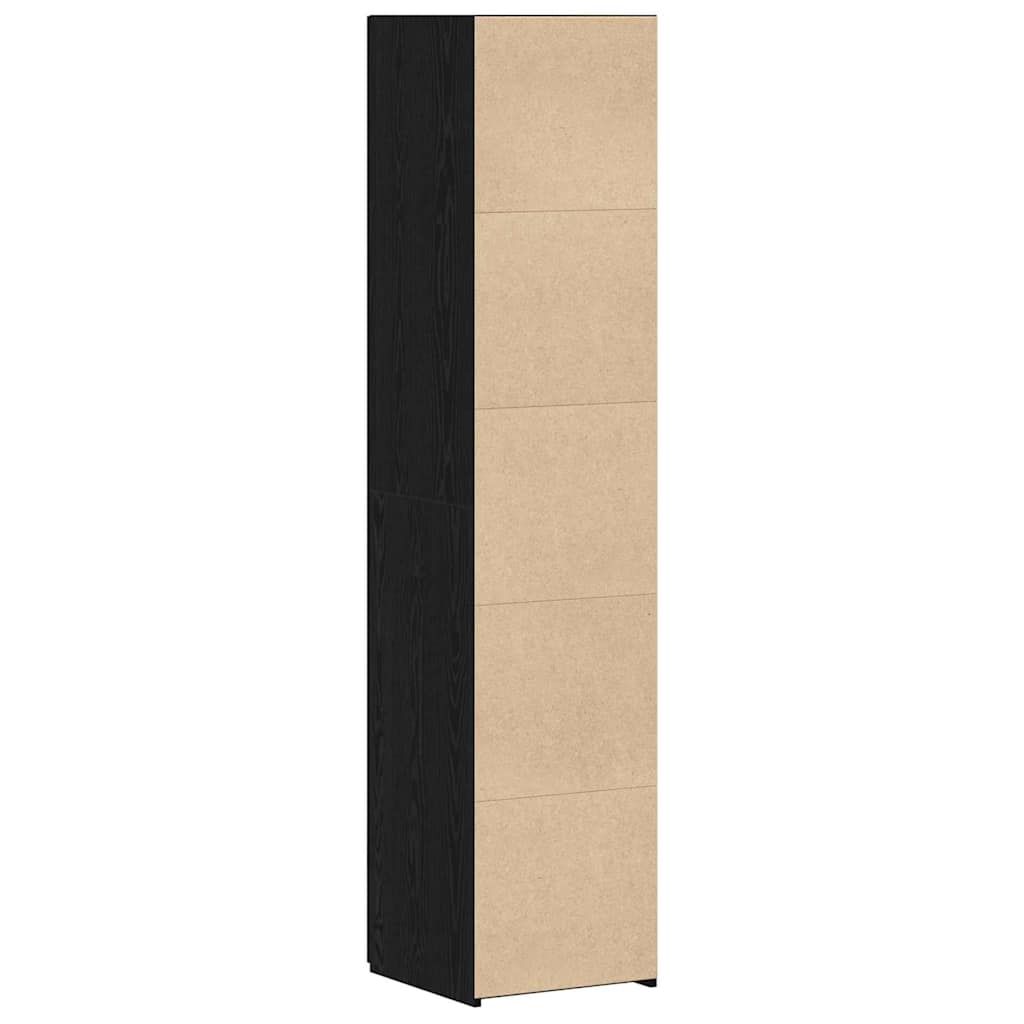 Skåp Svart ek 40 x 42.5 x 185 cm Konstruerat trä