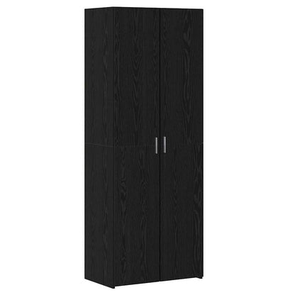 Skåp Svart ek 70 x 42.5 x 185 cm Konstruerat trä