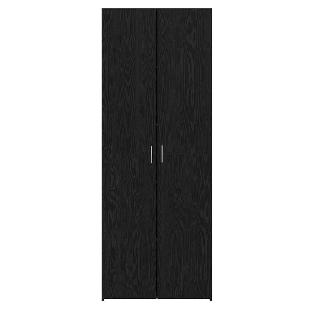 Skåp Svart ek 70 x 42.5 x 185 cm Konstruerat trä