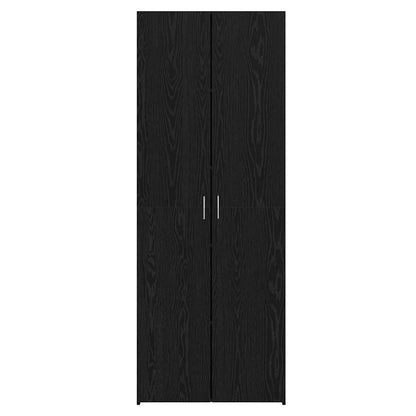 Skåp Svart ek 70 x 42.5 x 185 cm Konstruerat trä