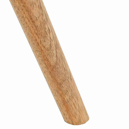 Soffbord Vit Brun 50 x 50 x 46 cm Massivt valnötsträ