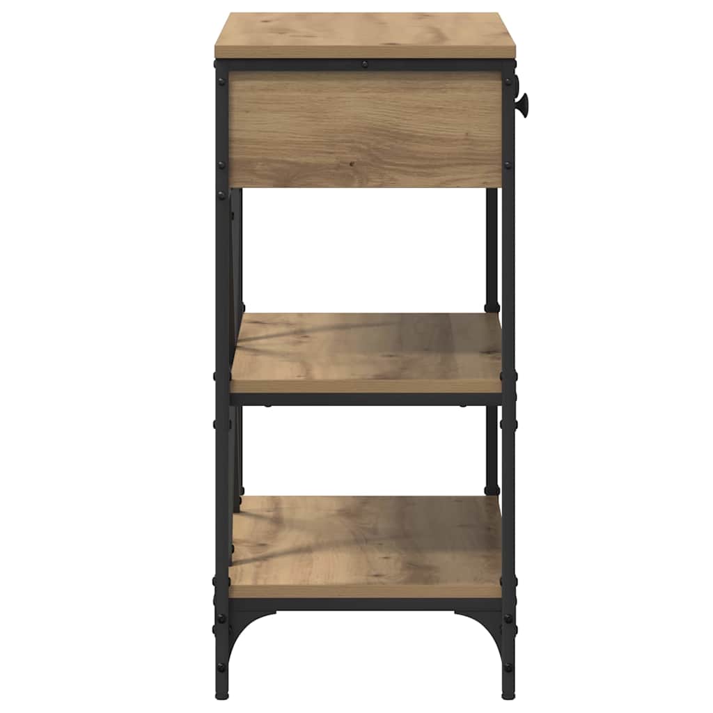 Avlastningsbord Konsollbord Artisan Ek med låda med hylla Övrigt med lagring