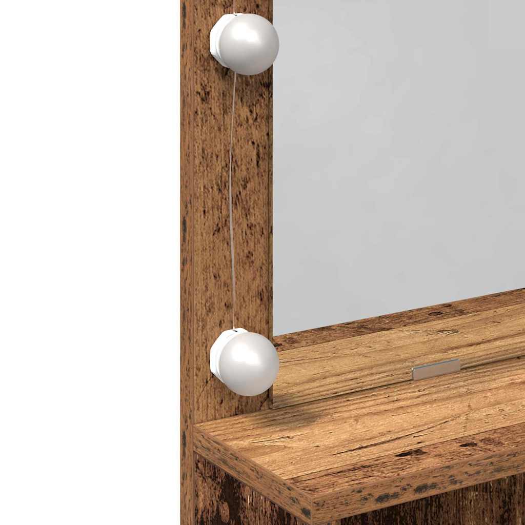 Sminkbord Smyckebord Åldrat Trä 80 x 41 x 134.5 cm