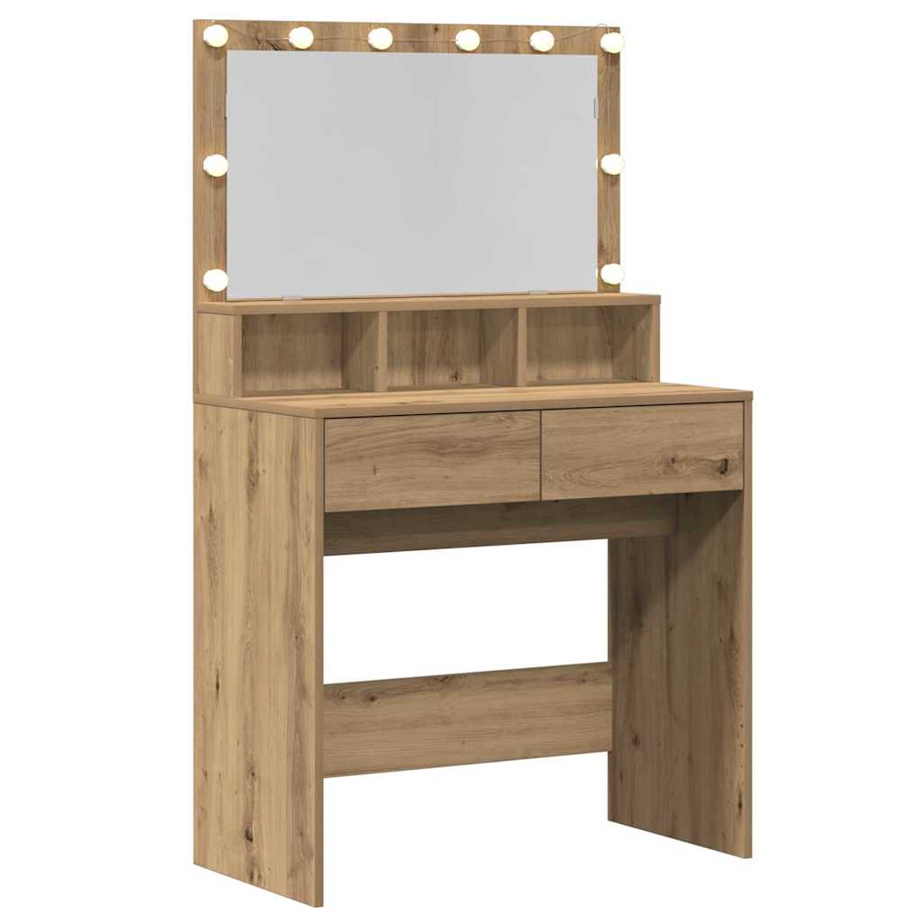 Sminkbord Smyckebord Artisan Ek 80 x 41 x 134.5 cm