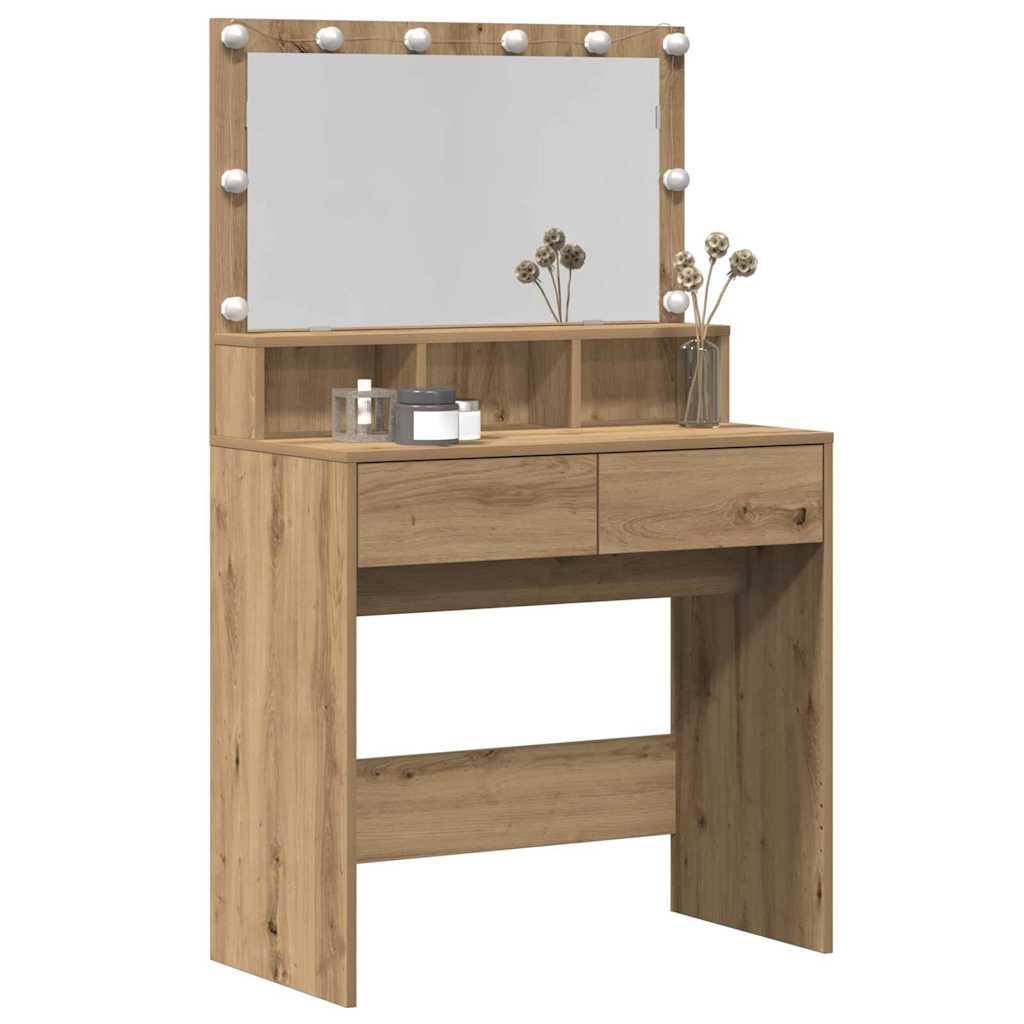 Sminkbord Smyckebord Artisan Ek 80 x 41 x 134.5 cm