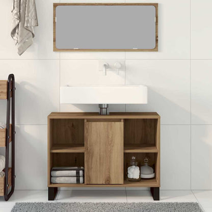 Badrumsunderskåp med dörr Artisan Ek 80 x 33 x 60 cm