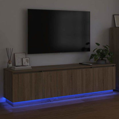 TV-skåp med LED Sonoma ek 180 x 38 x 49 cm Konstruerat trä