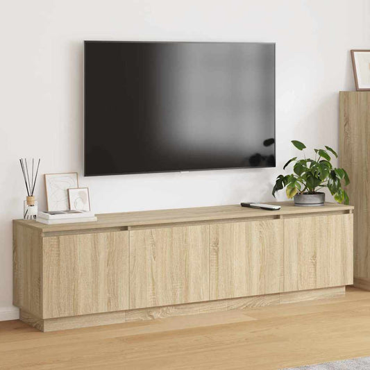 TV-skåp med LED Sonoma ek 180 x 38 x 49 cm Konstruerat trä