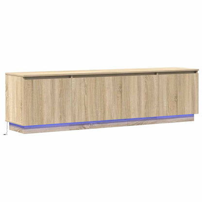 TV-skåp med LED Sonoma ek 180 x 38 x 49 cm Konstruerat trä
