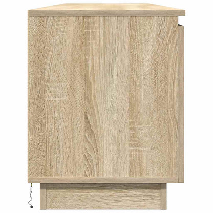 TV-skåp med LED Sonoma ek 180 x 38 x 49 cm Konstruerat trä
